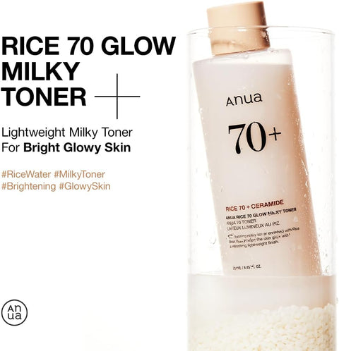 [ANUA] RICE 70 GLOW MILKY TONER 250ml