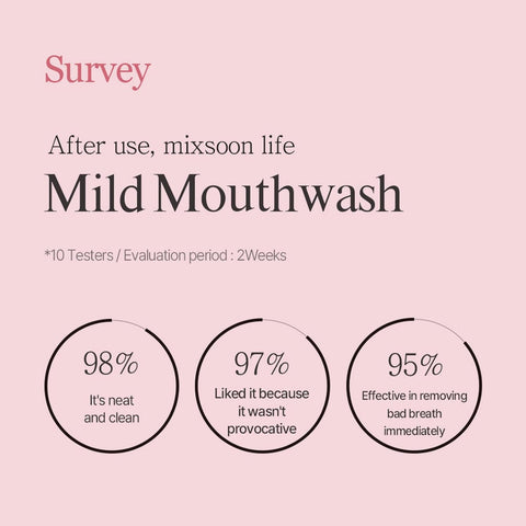[MIXSOON] Mixsoon Life Mild MouthWash (Peach Scent) 500ml