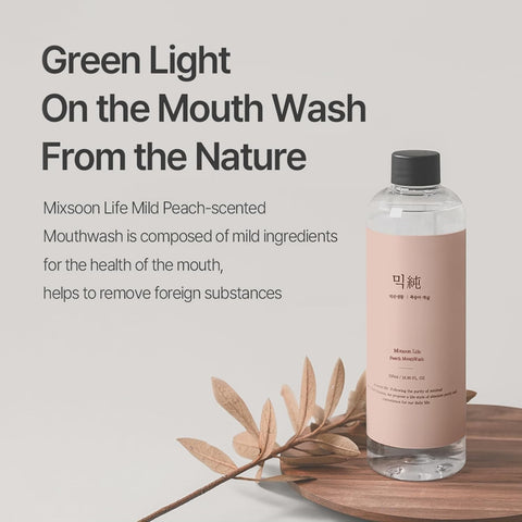 [MIXSOON] Mixsoon Life Mild MouthWash (Peach Scent) 500ml