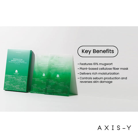 [AXIS-Y] (5EA) 61% Green Vital Energy Complex Mask