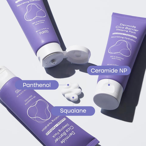 [PURITO SEOUL] Dermide Cica Barrier Sleeping Pack 80ml