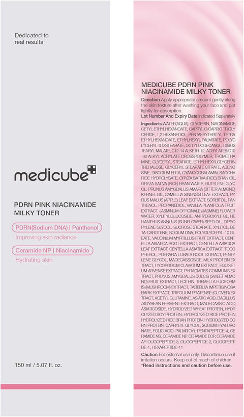 Medicube PDRN Pink Niacinamide Milky Toner 150ml