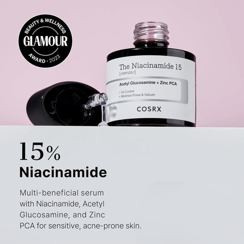 [COSRX]  15% Niacinamide Face Serum, 0.67 fl oz, Pore Minimizer Serum for Face, Even Skin Tone, Korean Skin Care