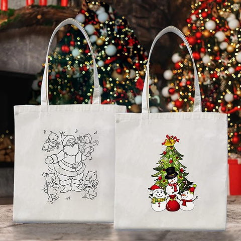 [EGR] 3 Pack Blank Canvas Tote Bags Bulk Shopping Bag
