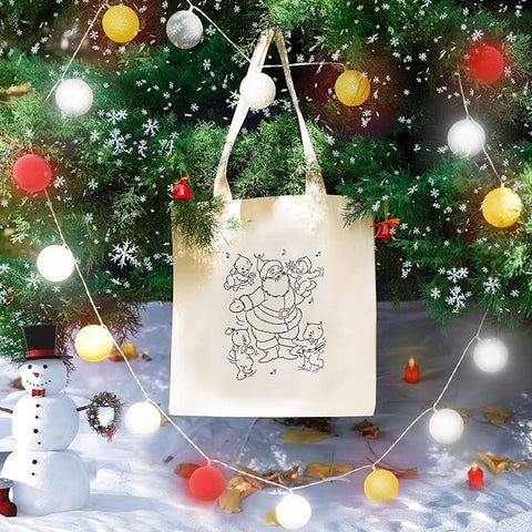 [EGR] 3 Pack Blank Canvas Tote Bags Bulk Shopping Bag