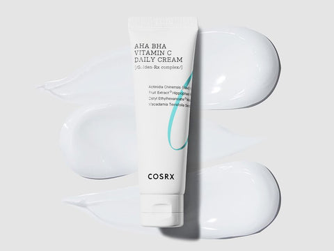[COSRX] AHA BHA VITAMIN C Daily Cream 1.69 fl. oz 50 ml, Face Cream, Brighten, Anti Aging, Plumping Skin, Natural, Fruit
