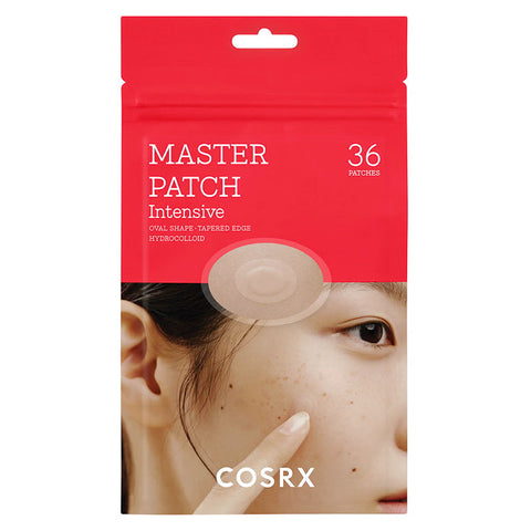 [COSRX] Master Patch Intensiv 36 Counts, Tea Tree Oil Oval Shaped Acne Pimple Pactches Pimple Lifter Acne Blemish A.D.F Hydrocolloid Skin Patch Treatment Facial Spots Spots, Korean Skin Care