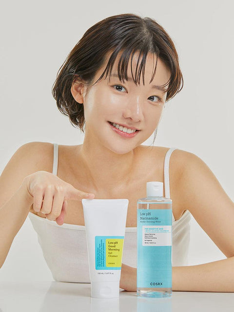 [COSRX] Low pH Niacinamide Micellar Cleansing Water Daily Mild Facial Cleansing Wash for Sensitive Skin, Sebum control, Korean Skin Care (13.52fl.oz/400ml)