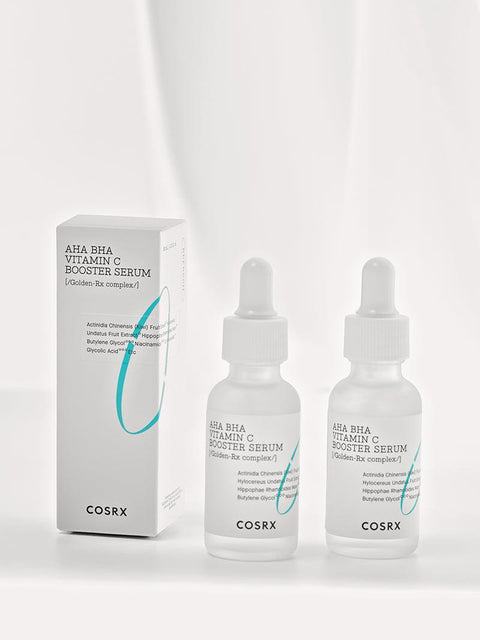 [COSRX] AHA BHA Vitamin C Booster Serum 1.01fl.oz/30ml, Anti Aging, Plumping, Hydrating Serum with Niacinamide, Not Tested on Animals, No Parabens, Korean Skincare