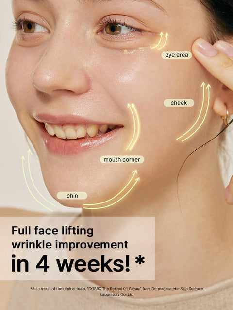 [COSRX] Retinol 0.1% Cream, 0.67 Oz, Anti-aging Eye & Neck Cream with Retinoid Treatment to Firm Skin, Reduce Wrinkles, Fine Lines, Signs of Aging, Gentle Daily Korean Skin Care