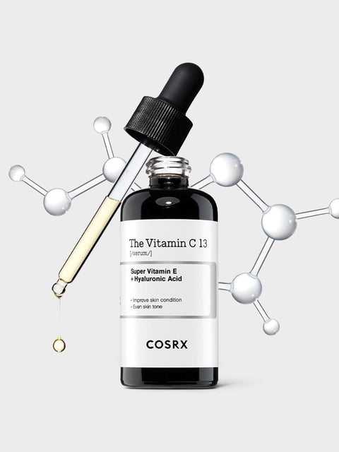 [COSRX] Pure Vitamin C 13% Serum with Vitamin E & Hyaluronic Acid, Hydrating Facial Serum for Fine Lines, Uneven Skin Tone & Dull Skin, 0.67fl.oz/20ml, Korean Skin Care