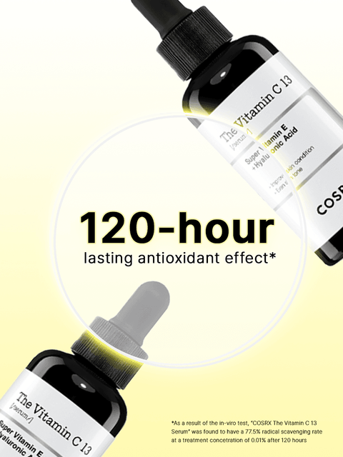 [COSRX] Pure Vitamin C 13% Serum with Vitamin E & Hyaluronic Acid, Hydrating Facial Serum for Fine Lines, Uneven Skin Tone & Dull Skin, 0.67fl.oz/20ml, Korean Skin Care