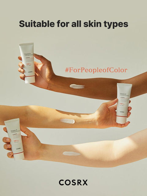 [COSRX] Vitamin E Vitalizing Face Sunscreen SPF 50, 1.69 fl oz, SPF Moisturizer, Lightweight under Makeup, Travel Essentials, Summer Essentials, Korean Skin Care, Korean Sunscreen for Face